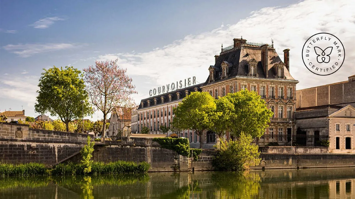 maison courvoisier becomes the first and only cognac house to achieve prestigious butterfly mark certification